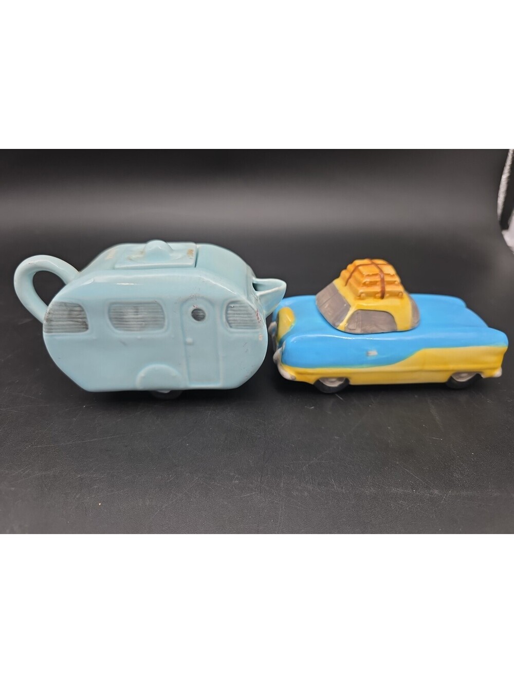 Vintage OCI 1993 Fitz and Floyd American Roadside Sugar and Creamer Set